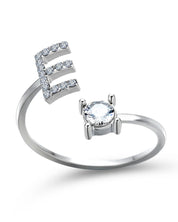 Zirka™ |Offener Zirkonia-Ring mit Initialen