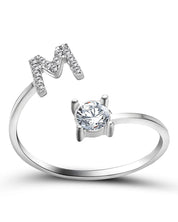 Zirka™ |Offener Zirkonia-Ring mit Initialen